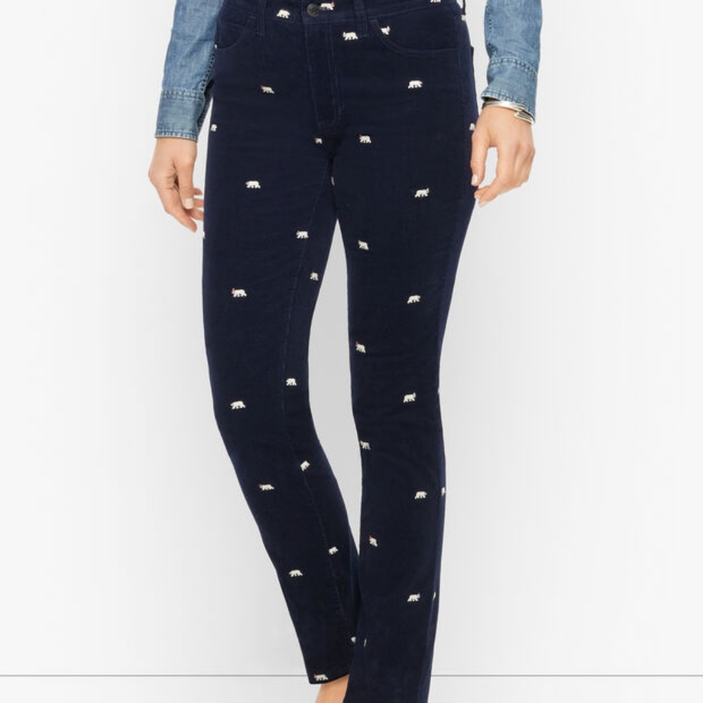 Talbots Polar Bear Straight Leg Pant